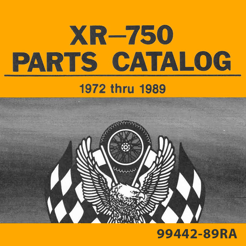 1972-1989 XR750 Parts Catalog 99442-89RA