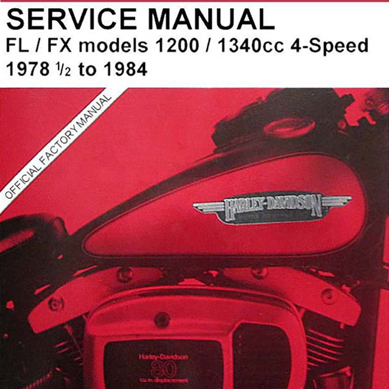 1978-1984 FL-FX Shovelhead Service Manual #99482-84