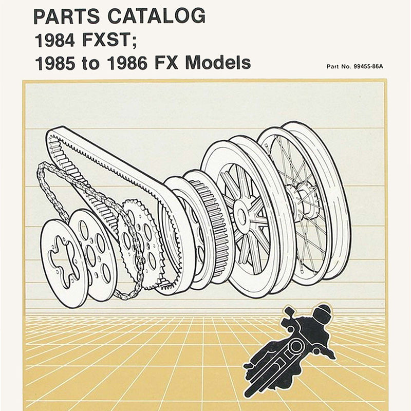 1984-1986 FX Models Parts Catalog #99455-86A