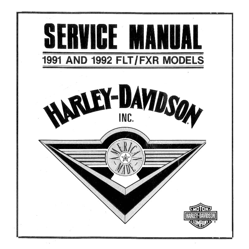 1991-1992 FLT – FXR Models Service Manual #99483-92