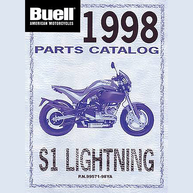 1998 Buell Lightning S1 Models Parts Catalog #99571-98YA