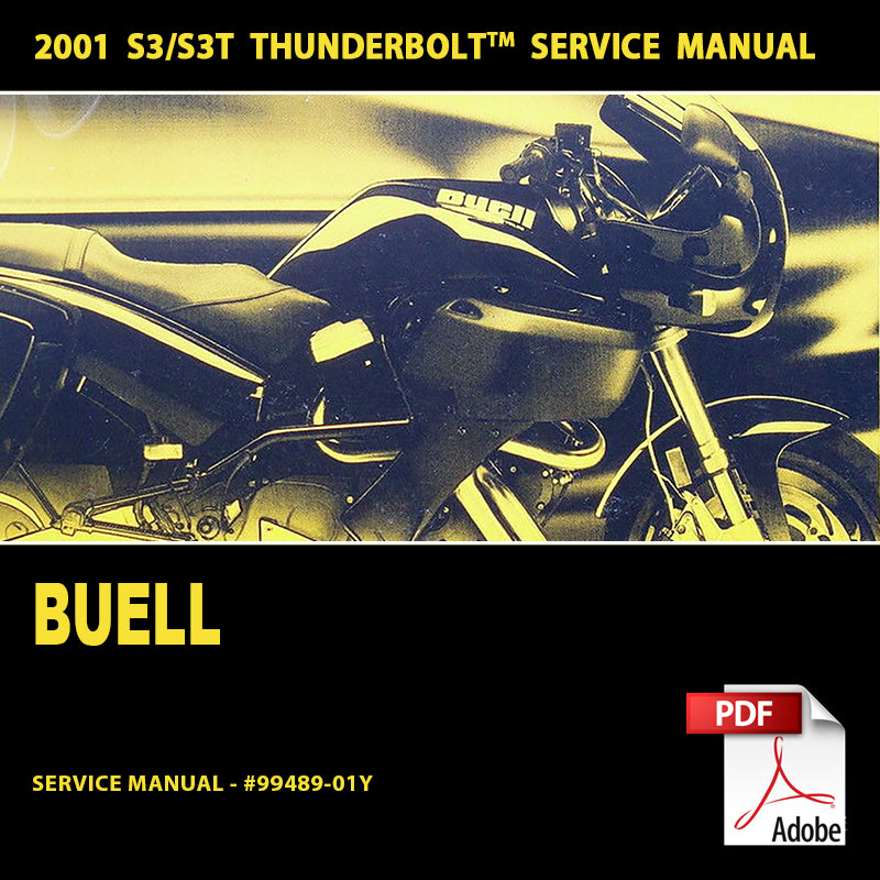 2001 Buell S3/S3T Thunderbolt Models Service Manual #99489-01Y