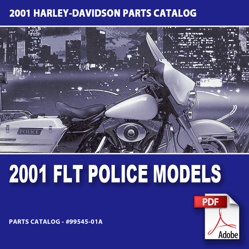 2001 Touring Police Models Parts Catalog #99545-01A
