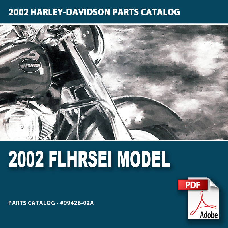 2002 FLHRSEI Model Parts Catalog #99428-02A