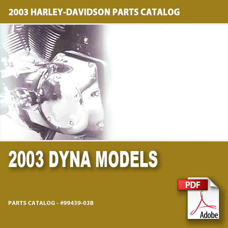 2003 Dyna Models Parts Catalog #99439-03B