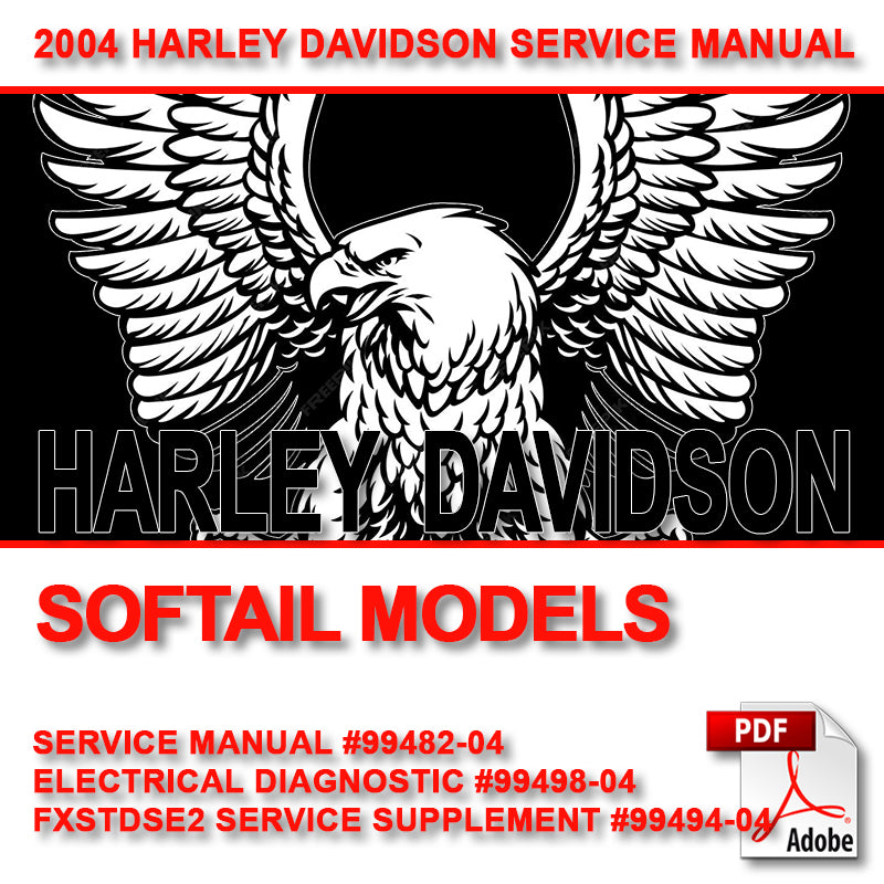 2004 Softail Models Service Manual #99482-04