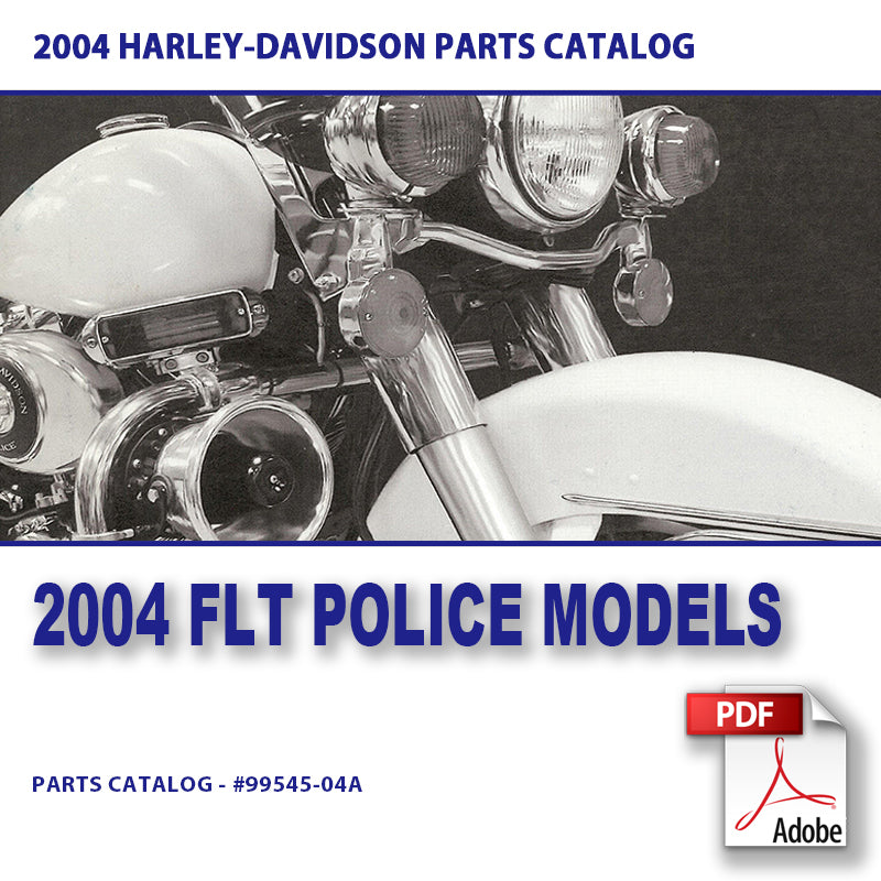 2004 Touring Police Models Parts Catalog #99545-04A