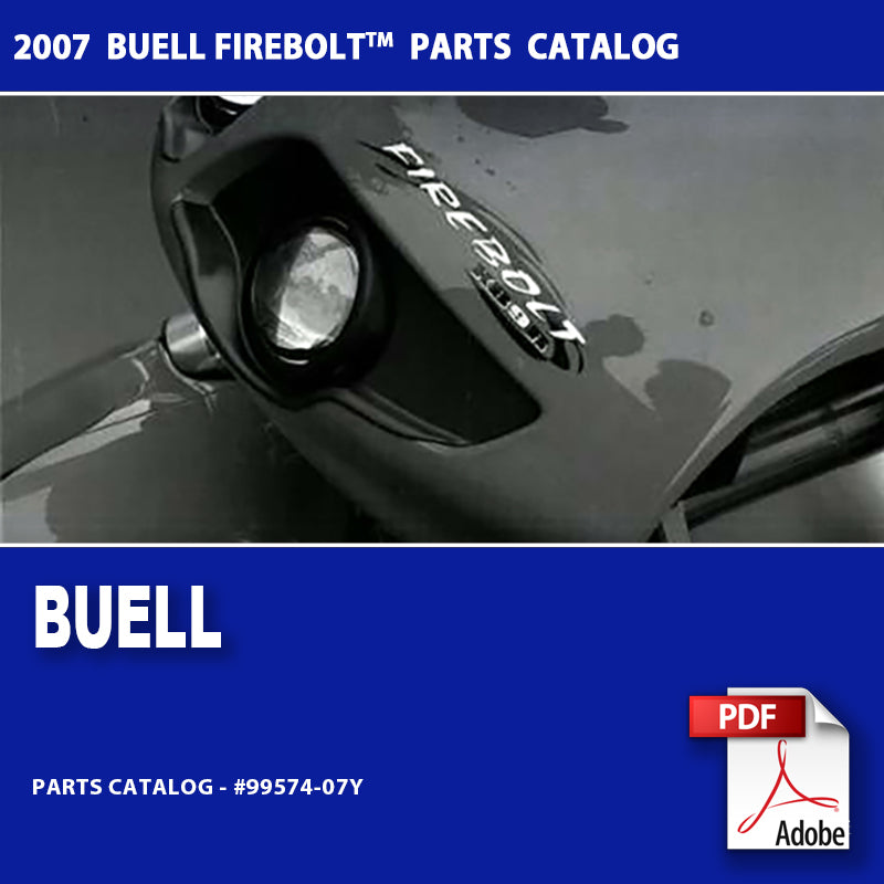 2007 Buell Firebolt Models Parts Catalog #99574-07Y
