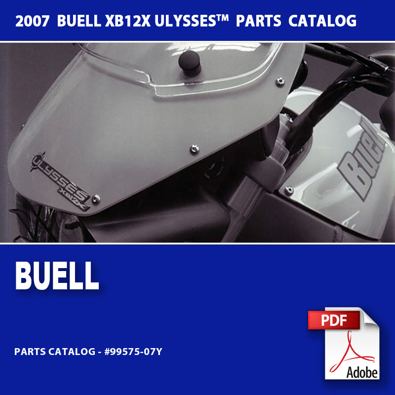2007 Buell XB12X Models Parts Catalog #99575-07Y