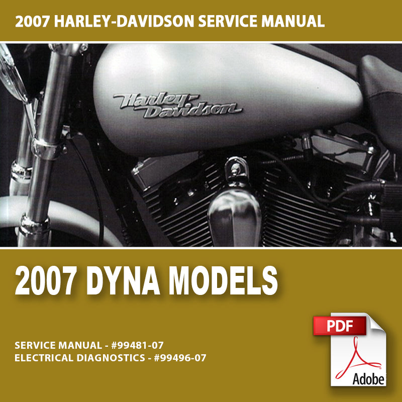 2007 Dyna Models Service Manual #99481-07
