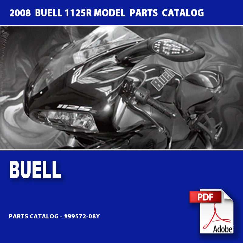 2008 Buell 1125R Models Parts Catalog #99572-08Y