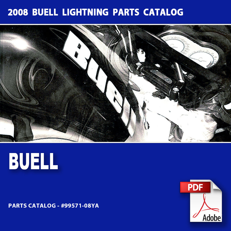 2008 Buell Lightning Models Parts Catalog #99571-08YA