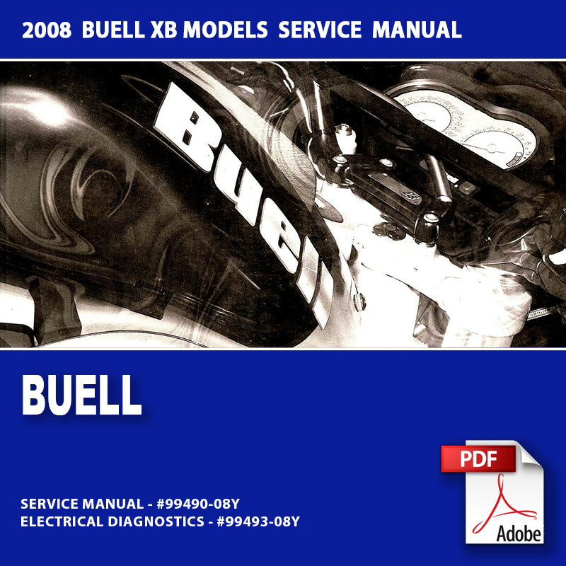 2008 Buell XB Models Service Manual #99490-08Y
