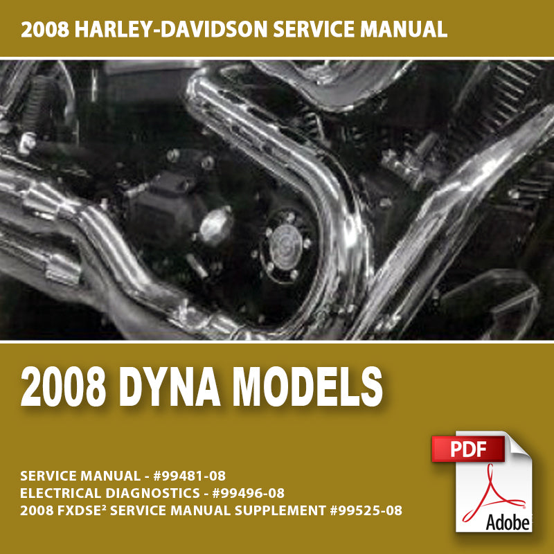 2008 Dyna Models Service Manual #99481-08