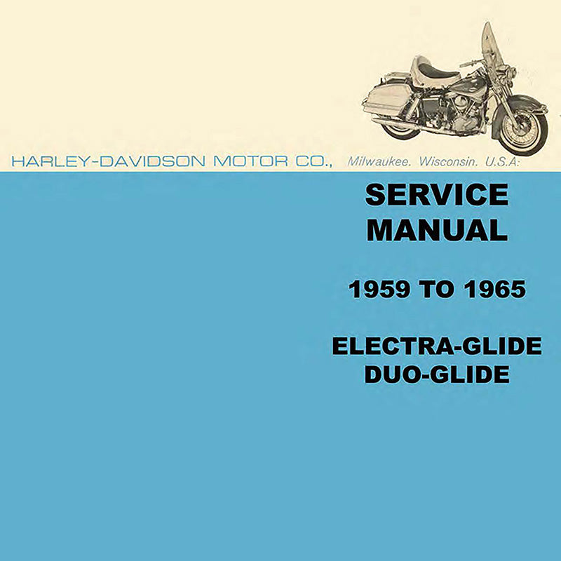 1959-1965 Electra-Glide & Duo Glide Service Manual #99482-65