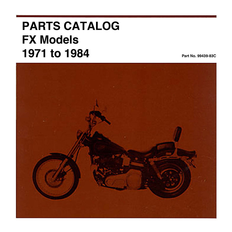 1971-1984 FX Models Parts Catalog #99455-83C