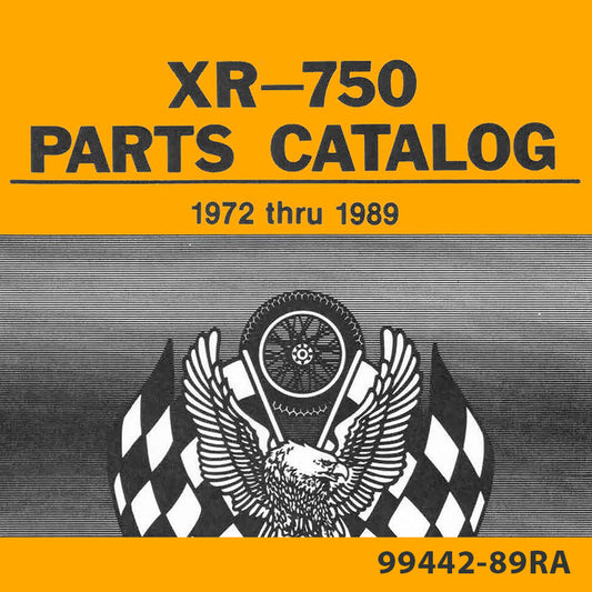 1972-1989 XR750 Parts Catalog 99442-89RA