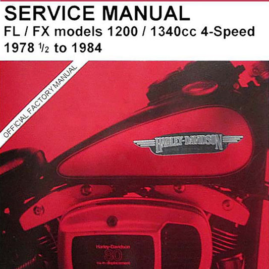 1978-1984 FL-FX Shovelhead Service Manual #99482-84