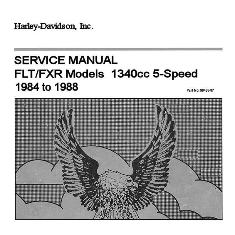 1984-1988 FLT & FXR Models Service Manual #99483-87