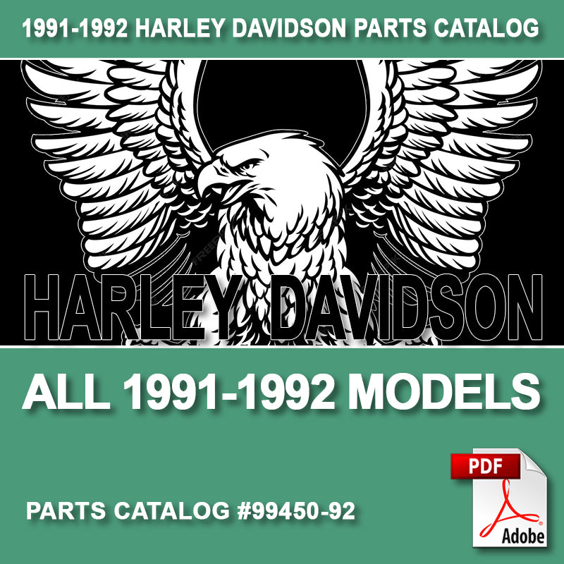 1991-1992 All 1340cc Models Parts Catalog #99450-92