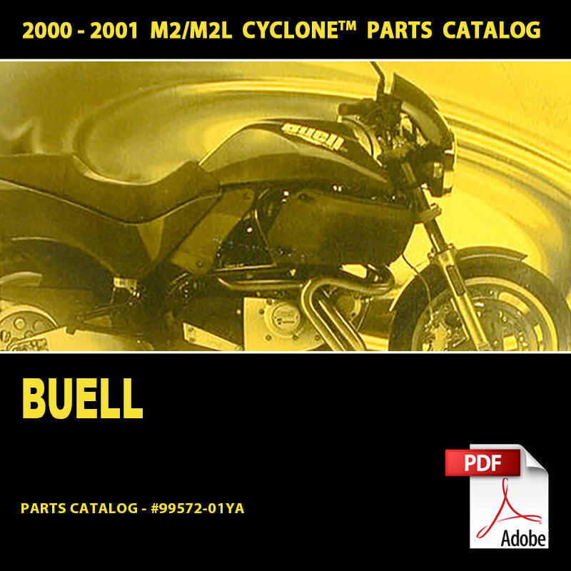 2000-2001 Buell Cyclone M2/M2L Models Parts Catalog #99572-01YA