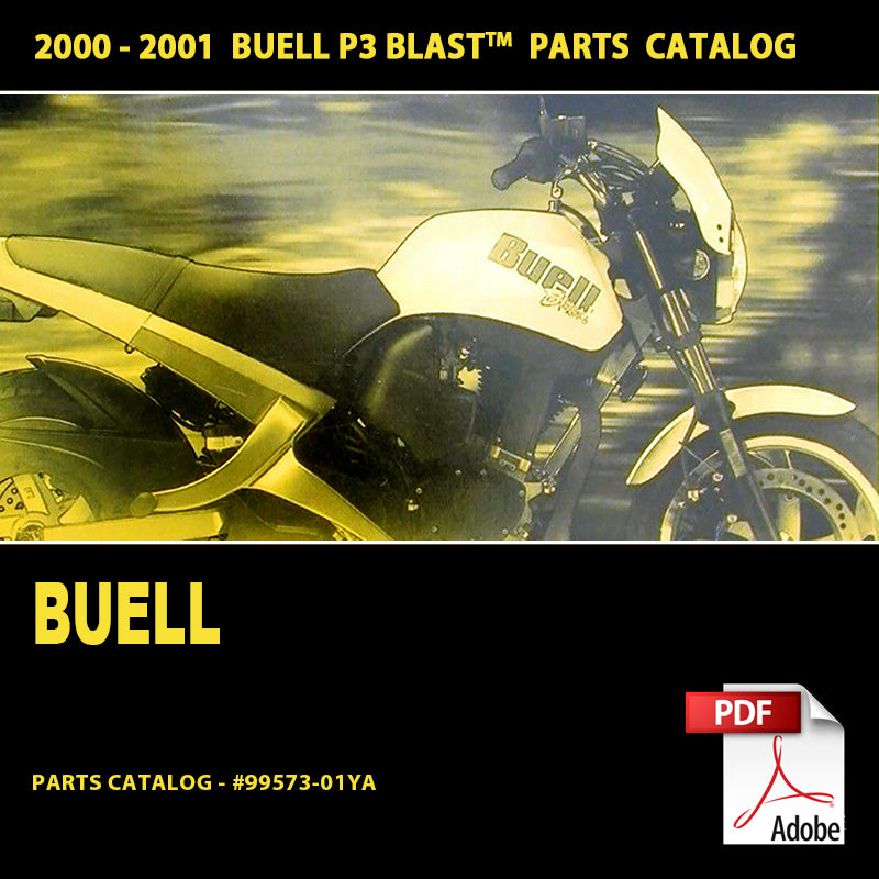 2000-2001 Buell P3 Blast Models Parts Catalog #99573-01YA