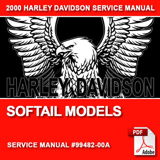 2000 Softail Models Service Manual #99482-00A