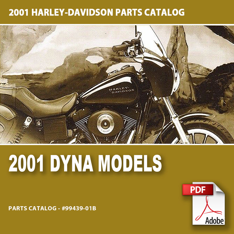 2001 Dyna Models Parts Catalog #99439-01B