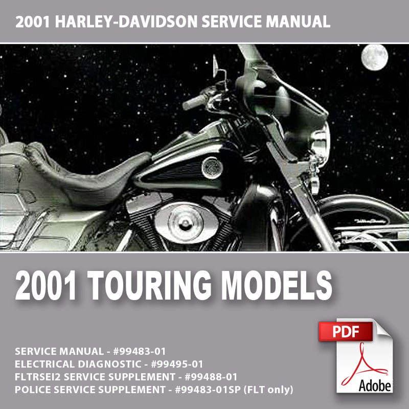 2001 Touring Models Service Manual #99483-01
