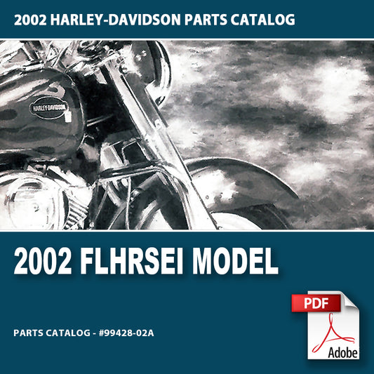 2002 FLHRSEI Model Parts Catalog #99428-02A