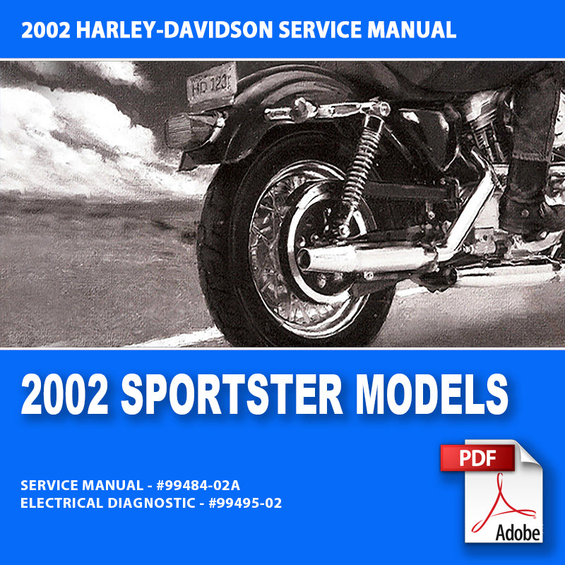 2002 Sportster Models Service Manual #99484-02A