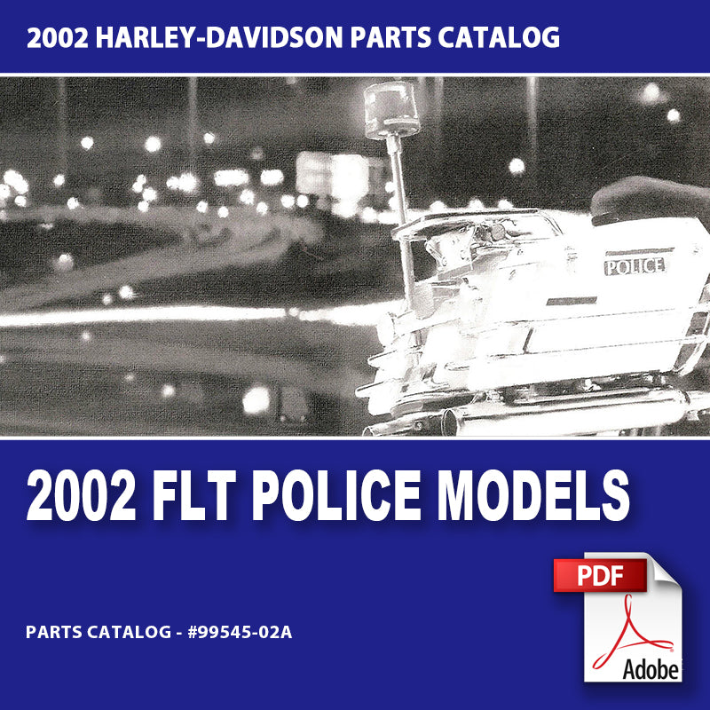 2002 Touring Police Models Parts Catalog #99545-02A