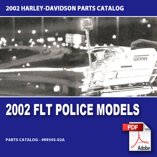 2002 Touring Police Models Parts Catalog #99545-02A