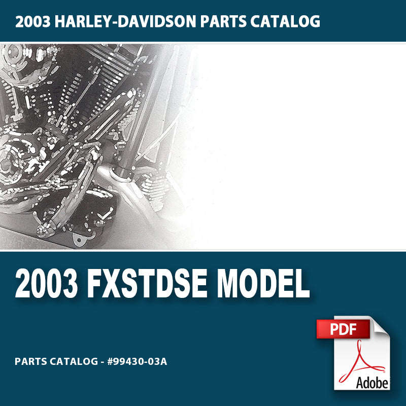 2003 FXSTDSE Model Parts Catalog #99430-03A