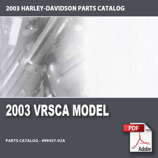 2003 VRSCA Models Parts Catalog #99457-03A