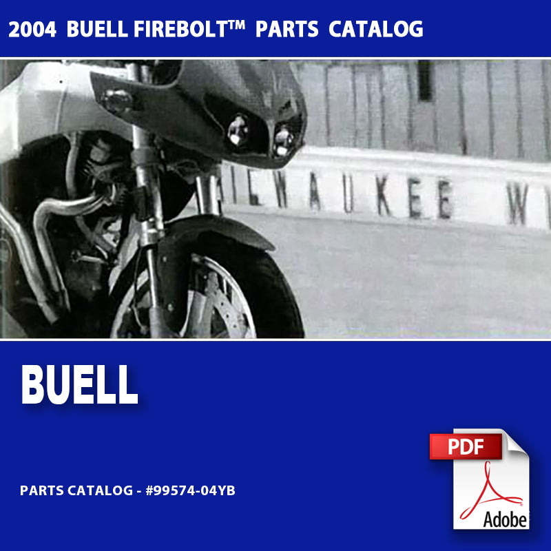 2004 Buell Firebolt Models Parts Catalog #99574-04YB