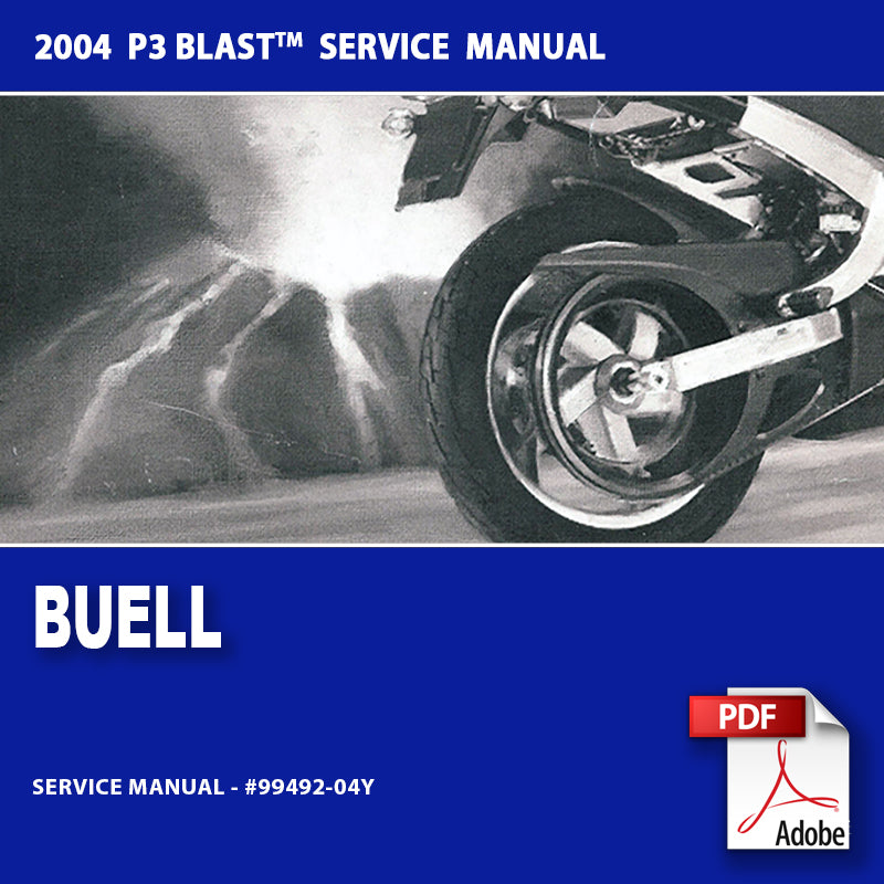 2004 Buell P3 Blast Models Service Manual #99492-04Y