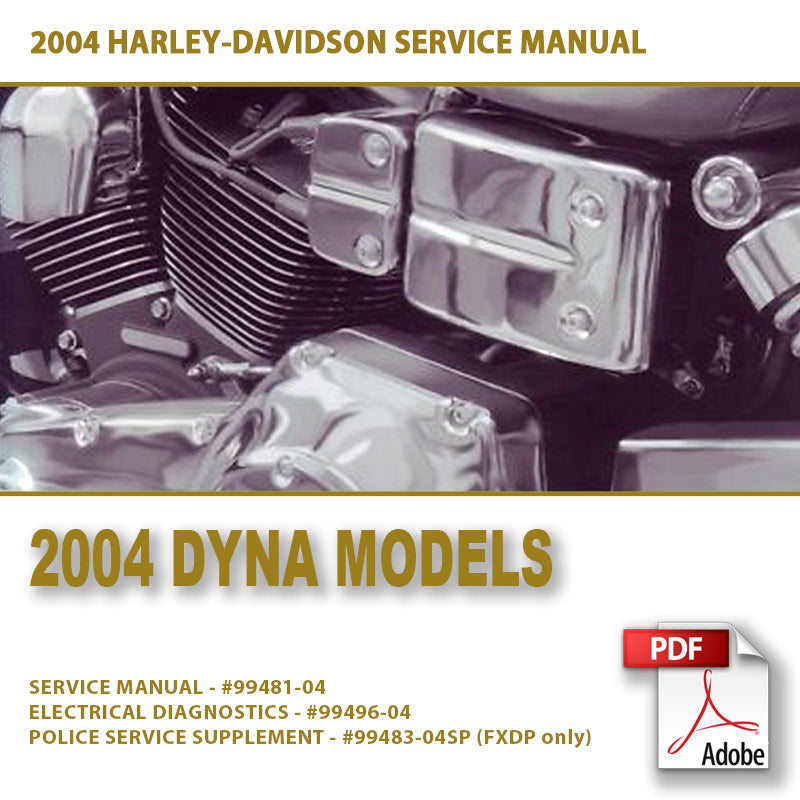 2004 Dyna Models Service Manual #99481-04