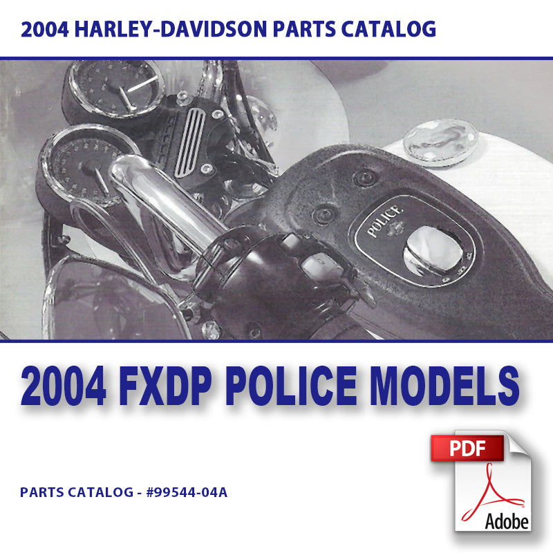 2004 Dyna Police Models Parts Catalog #99544-04A
