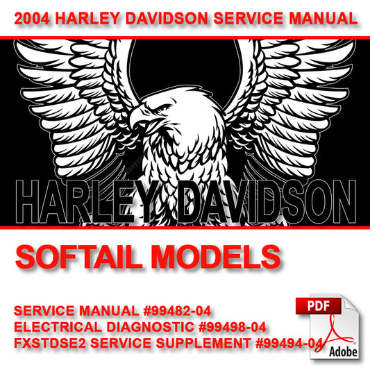 2004 Softail Models Service Manual #99482-04