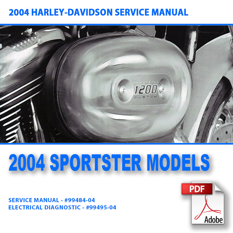 2004 Sportster Models Service Manual #99484-04