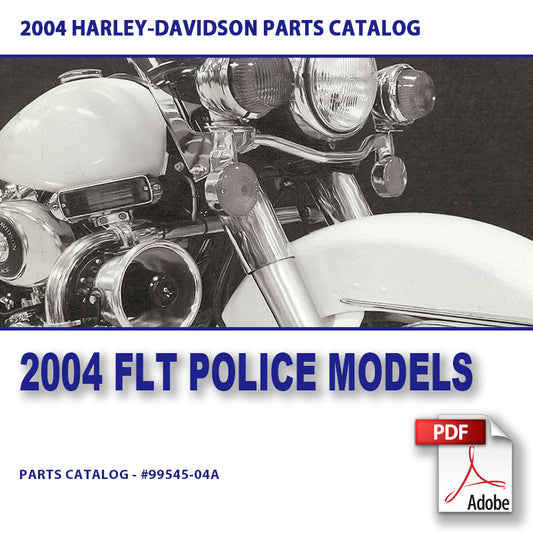 2004 Touring Police Models Parts Catalog #99545-04A