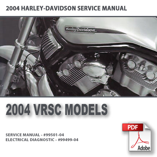 2004 VRSC Models Service Manual #99501-04