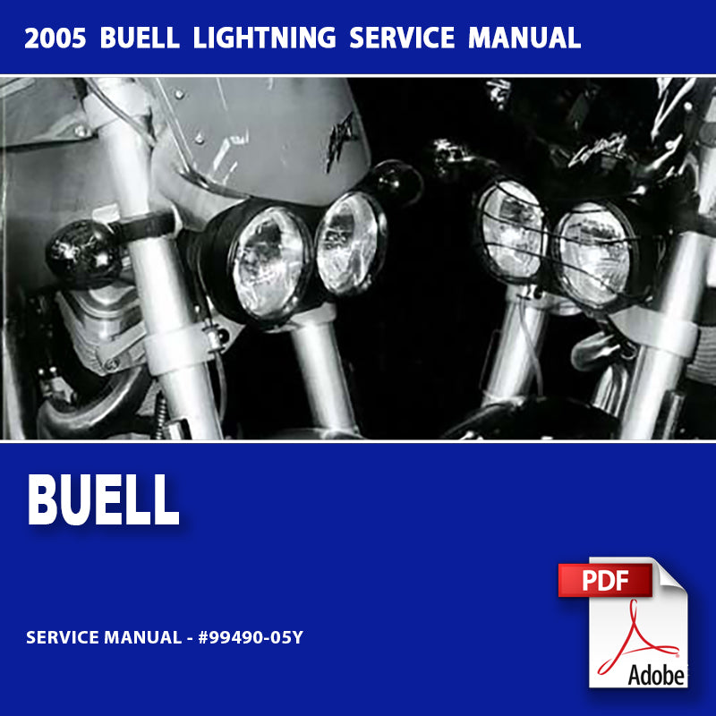 2005 Buell Lightning Models Service Manual #99490-05Y