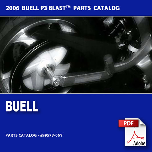2006 Buell P3 Blast Models Parts Catalog #99573-06Y