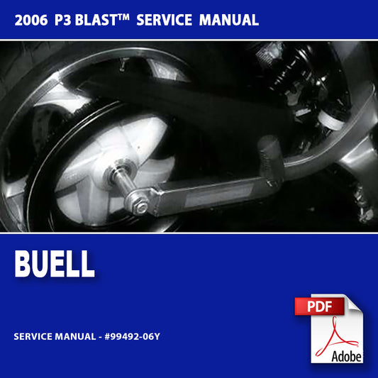 2006 Buell P3 Blast Models Service Manual #99492-06Y