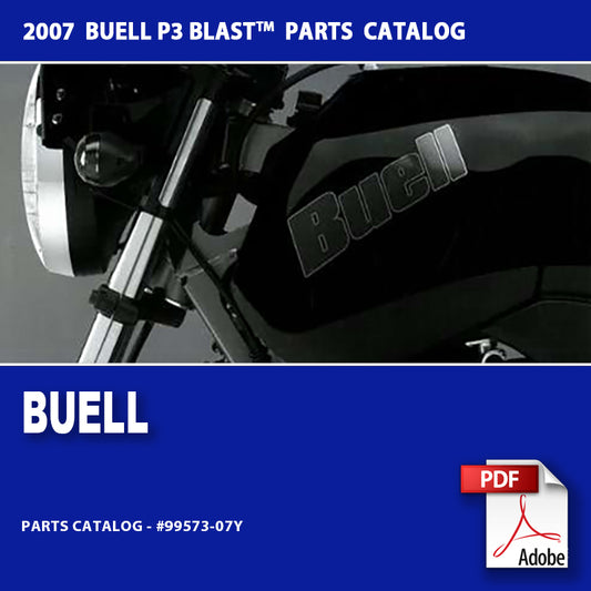 2007 Buell P3 Blast Models Parts Catalog #99573-07Y