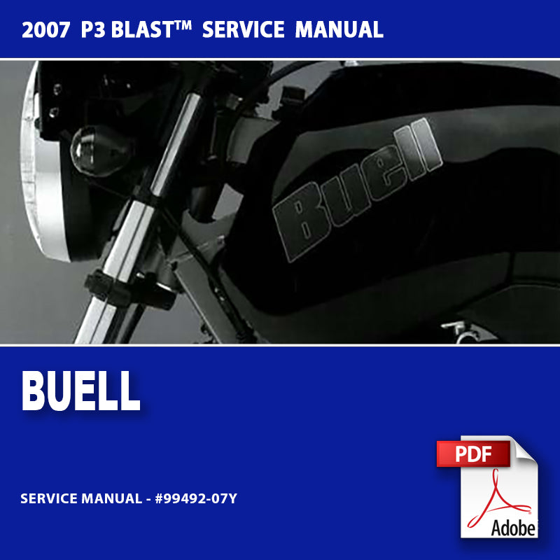 2007 Buell P3 Blast Models Service Manual #99492-07Y