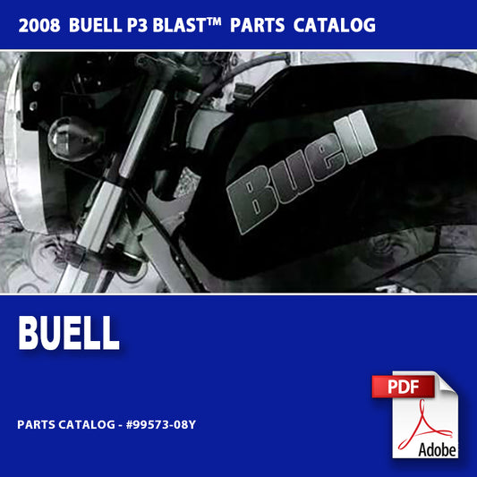 2008 Buell P3 Blast Models Parts Catalog #99573-08Y