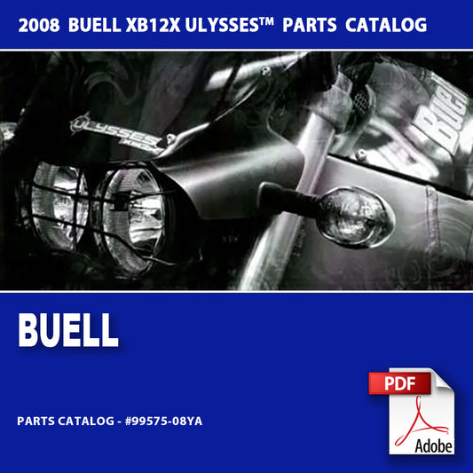 2008 Buell XB12X Models Parts Catalog #99575-08YA